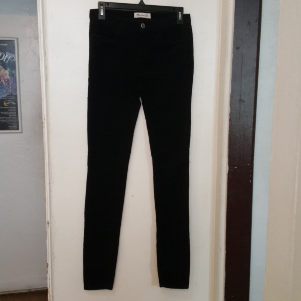 Madewell  black corduroy pants.